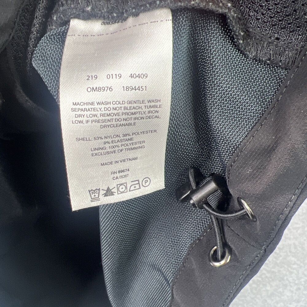 Mountain Hardware Mens Ozonic Stretch Rain Jacket Medium Black Hooded Soft Shell - Picture 8 of 15
